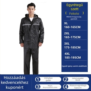Felosztott esőkabát poncsó felnőtteknek, Hongtian ruiqi márka, anyag normál vastagságú, 1,2 kg tömeg, ideális túrázáshoz és kerékpározáshoz.