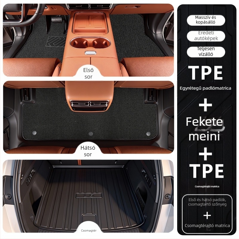 TPE talpbetét a 2025-ös Li Auto i6-höz, járműspecifikus, testreszabható feldolgozás, logónyomás elérhető