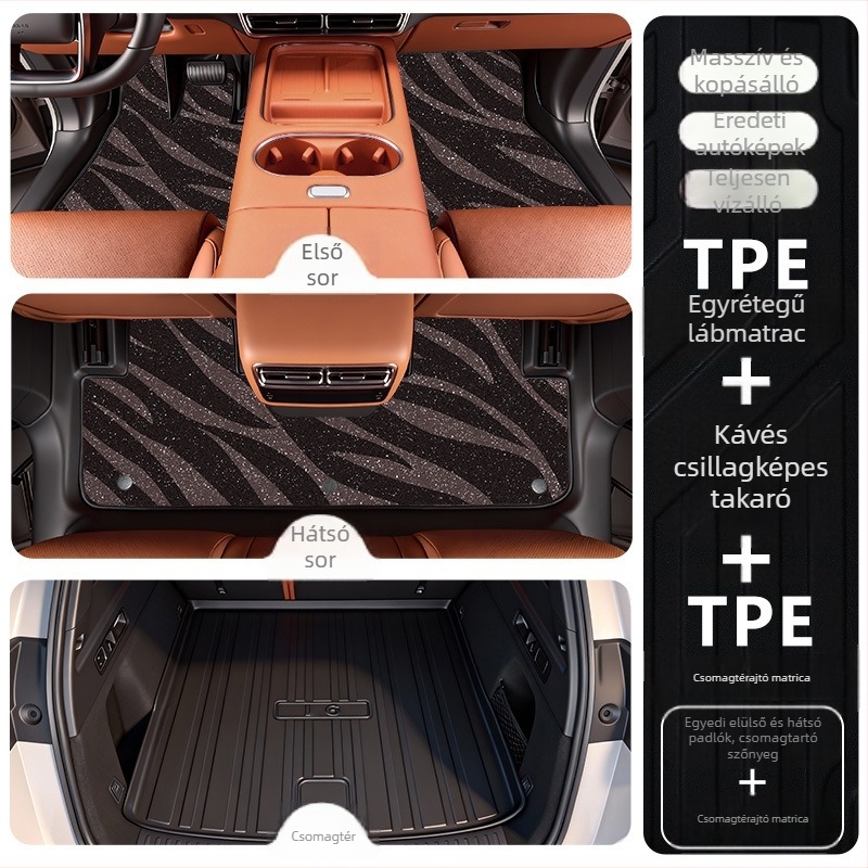 TPE talpbetét a 2025-ös Li Auto i6-höz, járműspecifikus, testreszabható feldolgozás, logónyomás elérhető