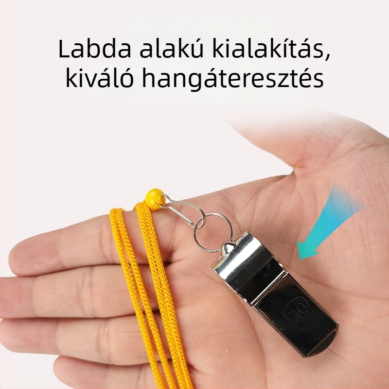 Fém-plasztik síp gyerekeknek – sport síp, 10 darabos csomag, alkalmas kosárlabdára, futásra, asztaliteniszre és tollaslabdára