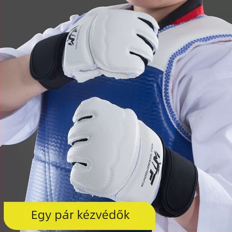 Boxkesztyű PU anyagból, vertikál stílusú, modell Kéz- és lábvédő, 0,5 kg, edzéshez harcművészetekhez (Taekwondo, Sanda)