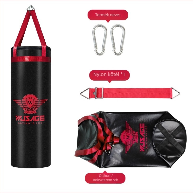 Boxzsák, PU anyag, függő típus, 600 g, modell WSR-246, márka Wusage/Sage