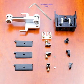 Összecsukható ajtó hardver – láthatatlan csúszó és kiemelhető rendszer, szúnyog- és lopás elleni, acél ablakhálózati kiegészítők görgővel