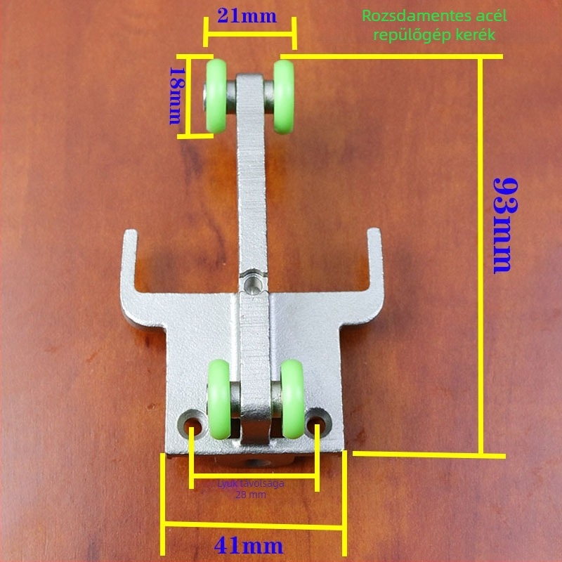 Összecsukható ajtó hardver – láthatatlan csúszó és kiemelhető rendszer, szúnyog- és lopás elleni, acél ablakhálózati kiegészítők görgővel