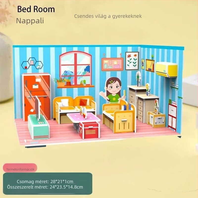Papír 3D puzzle gyerekeknek – DIY testreszabás és minta testreszabás; Anyag: papír; Korosztály: 4–6 évesek; Kategória: helyesírási illusztrációk, táblák