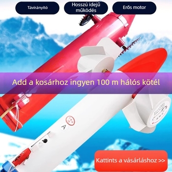 Távirányítós eszköz jég alatti hálózáshoz és szálbevezetéshez, műanyagból