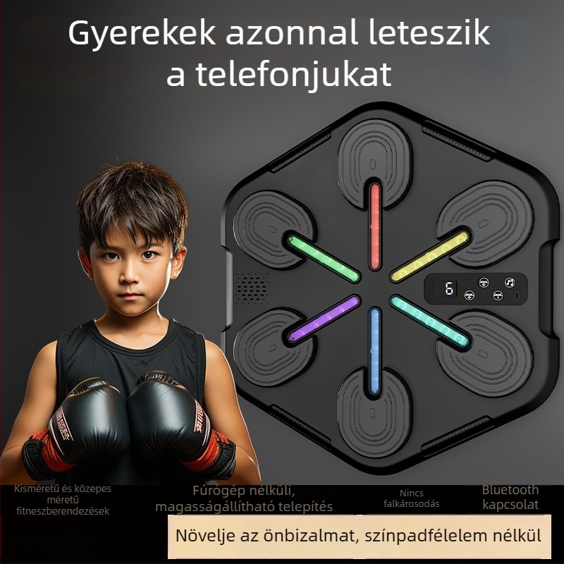 Intelligens otthoni zenés bokszedző gyerekeknek és felnőtteknek — falra szerelhető Taekwondo és Sanda célpont