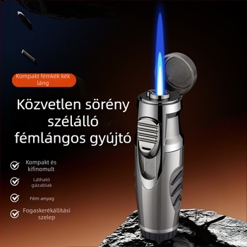 Butánszélvédett gyújtó, fémtest, állítható gázszelep