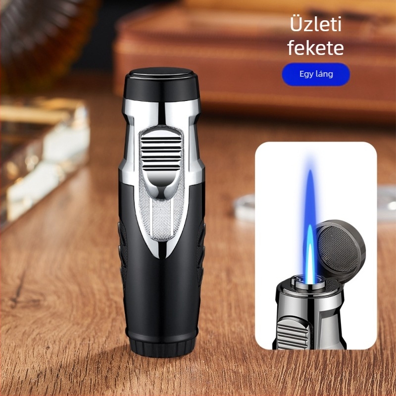 Butánszélvédett gyújtó, fémtest, állítható gázszelep