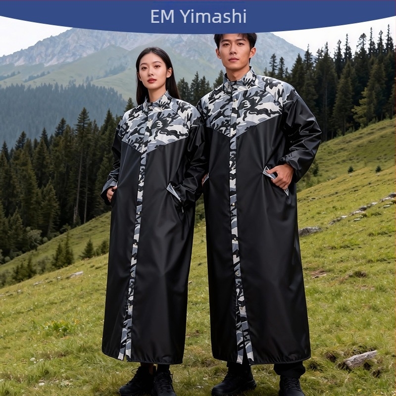 Uniszex extrahosszú PVC esőponcho felnőtteknek, teljes testfedettséggel és logóval ellátva, túrázáshoz, motoros járművekhez és elektromos közlekedéshez