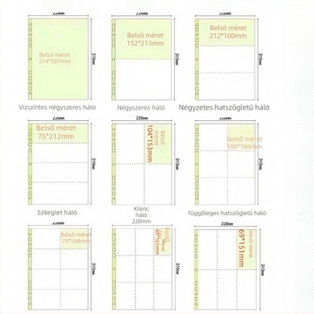 PP borítású fotóalbum laza lapokkal, 10‑gyűrűs kötés, 10 belső oldal, alkalmas hagyományos fényképekhez