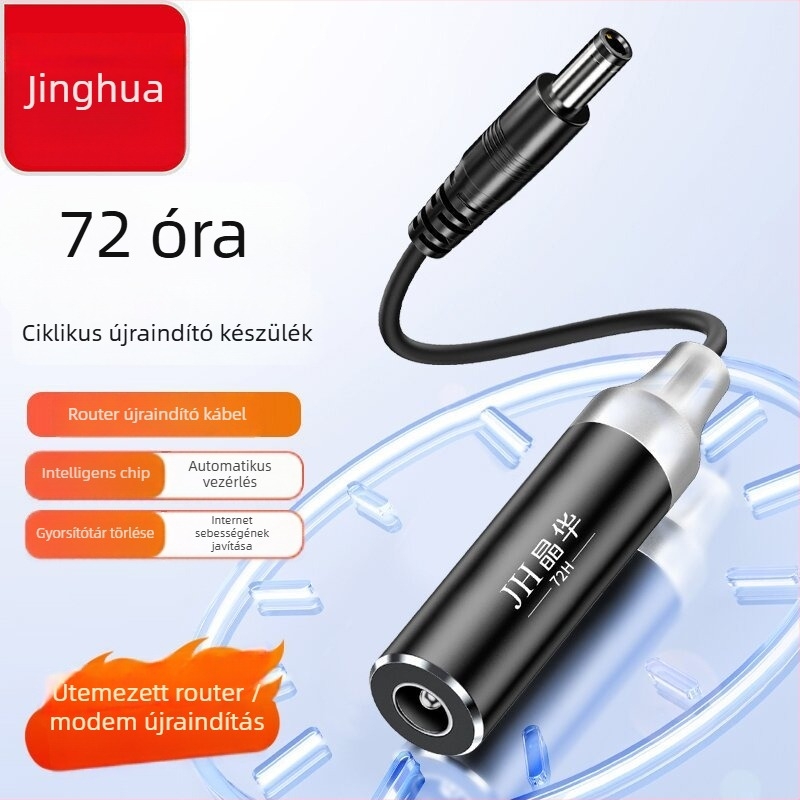Router automatikus újraindítási vonal adapter kábel, 3,5 mm interfész, réz vezeték, hossz 0,1 m, tömeg 0,05 kg