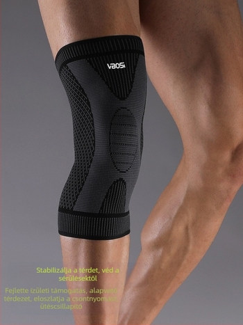 VBOSI Térdvédők Sporthoz - Nylon/Spandex/Latex/Poliészter keverék; Térdvédelem; Csúszásmentes, Meleg kompresszió; Alkalmas kosárlabdára, kerékpározásra és futásra