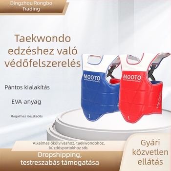 Taekwondo gyerekek mellvéd pántokkal
