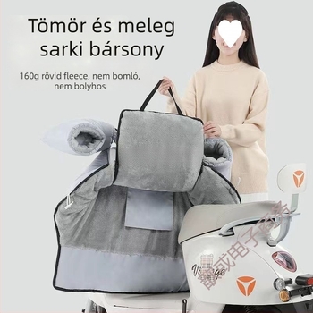 Szélálló takaró elektromos rollerhez, PVC anyag, téli használat, vízálló, melegítő hatás