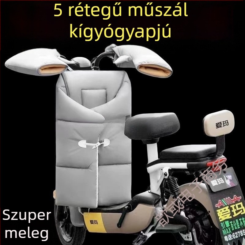 Szélálló takaró elektromos rollerhez, PVC anyag, téli használat, vízálló, melegítő hatás