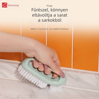 SA7747 Cipő- és ruhatisztító ecset – műanyag, multifunkcionális, kemény szálú