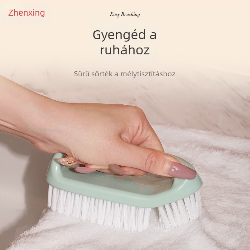 SA7747 Cipő- és ruhatisztító ecset – műanyag, multifunkcionális, kemény szálú