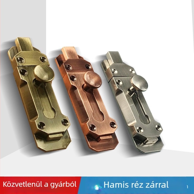 Felszínre szerelt csavaros zár, Típus A, Cinkötvözet, Elektroplatált felület, Modell 255, Új kínai stílus