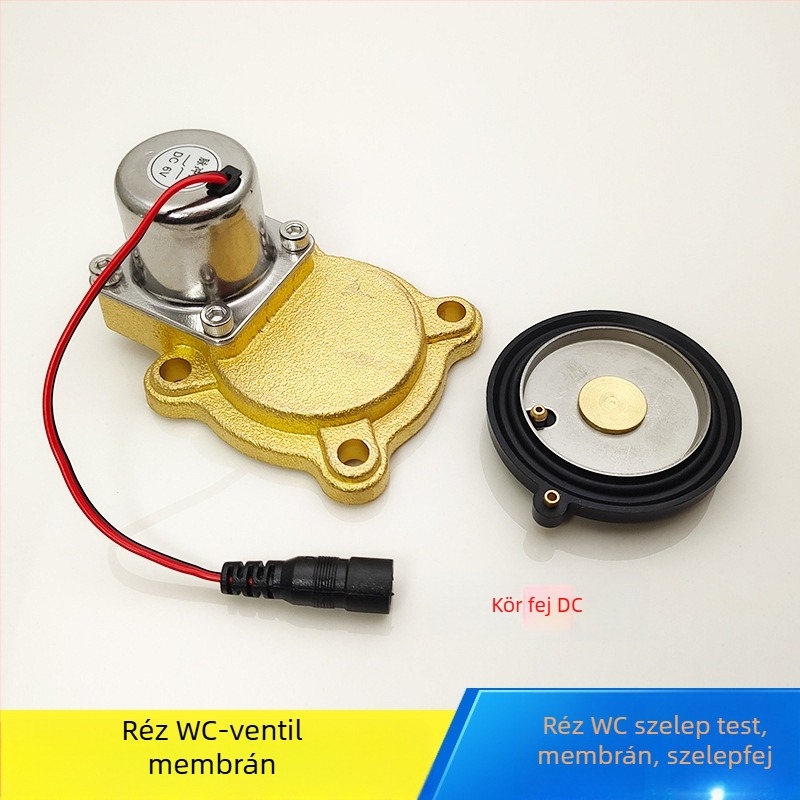 WC-szenzoros öblítő – elektromágneses szelep, diafragma és gumitömítés squat toalettéhez