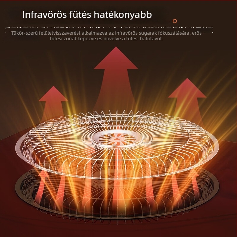 Asztal alatti elektromos lábmelegítő távirányítóval, 220V, 2000W, dugaszolható, érintéses kapcsoló