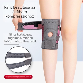Állítható nyomású szilikon ütéscsillapító térdvédők, kosárlabdához, kerékpározáshoz és kültéri sportokhoz