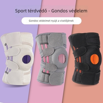 Állítható nyomású szilikon ütéscsillapító térdvédők, kosárlabdához, kerékpározáshoz és kültéri sportokhoz