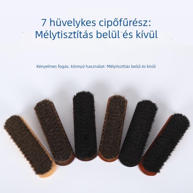 Cipőecset – ápolás és fertőtlenítés, ló sörénye, stílus modern minimalizmus