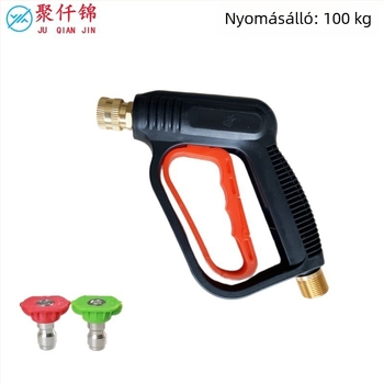 Magasnyomású autómosó pisztoly 1/4-inch gyorscsatlakozóval, Juqian Jin márka, modell 511, test mérnöki műanyagból, tömeg 220 g