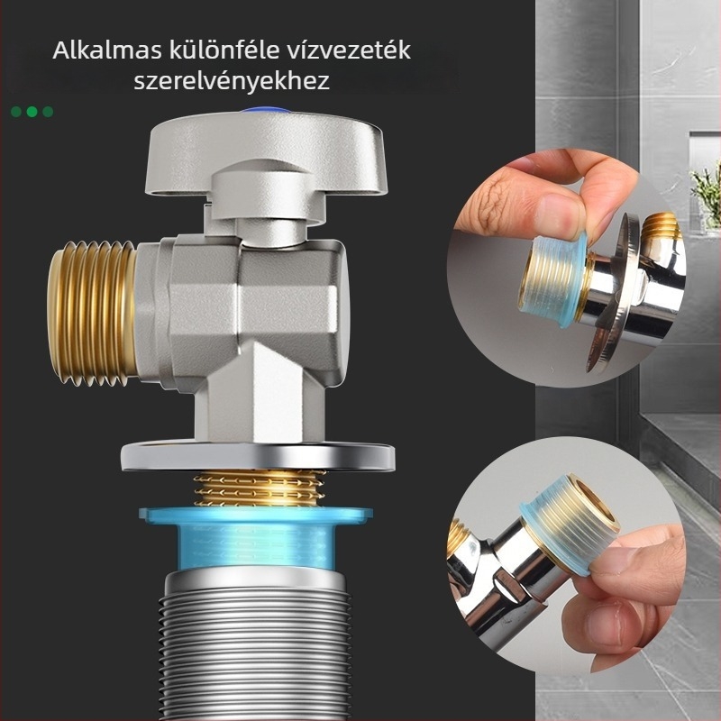 Szilikon tömítőgyűrű csaphoz és szögletes szelephez, szivárgásmentes, magas hőmérsékletnek ellenálló, vízvezeték-alkatrész