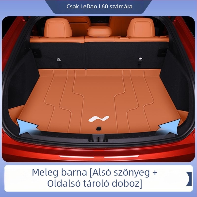 Ledao L60 Trunk Mat Surround Fordhoz, autó belső dekorációs kiegészítő, teljes körű stílus, testreszabás nélkül
