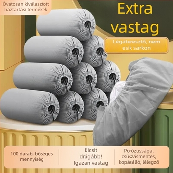 Eldobható nem szövött cipővédők, vastított kivitel, beltéri használatra, csúszásmentes