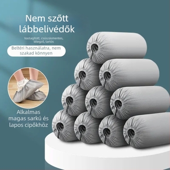 Eldobható nem szövött cipővédők, vastított kivitel, beltéri használatra, csúszásmentes