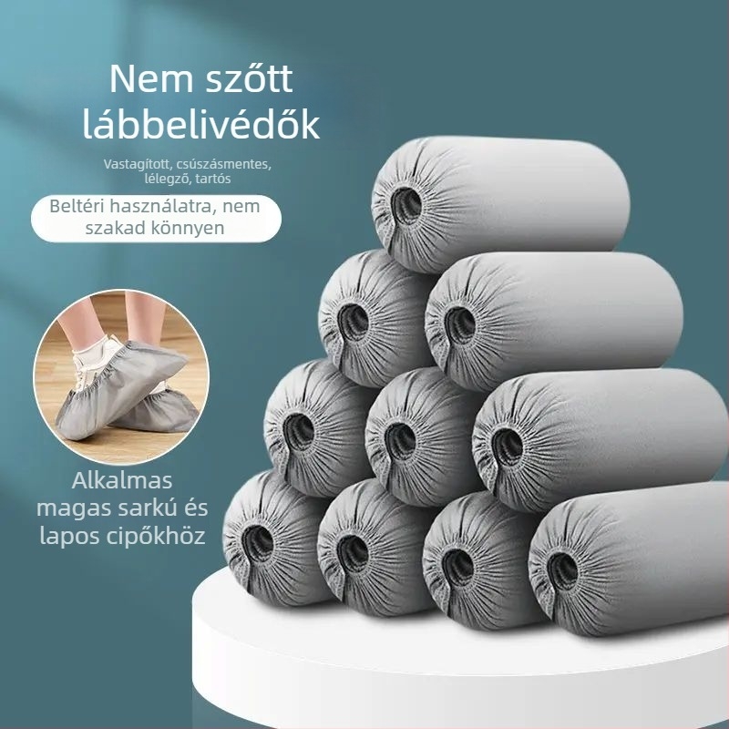 Eldobható nem szövött cipővédők, vastított kivitel, beltéri használatra, csúszásmentes