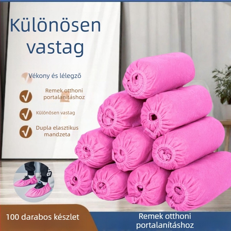 Eldobható nem szövött cipővédők, vastított kivitel, beltéri használatra, csúszásmentes