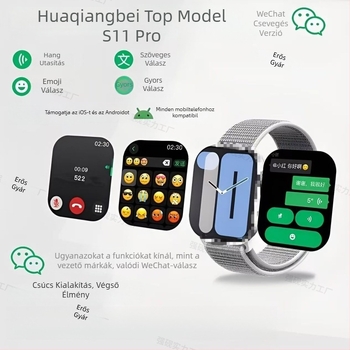 Okosóra Bluetooth hívásokkal, NFC-vel, pulzusmérés, oxigénszint mérés, AMOLED kijelző