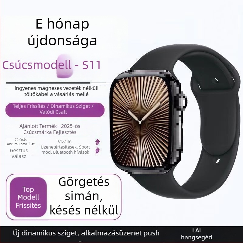 Okosóra Bluetooth hívásokkal, NFC-vel, pulzusmérés, oxigénszint mérés, AMOLED kijelző