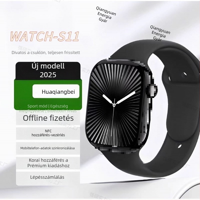 Okosóra Bluetooth hívásokkal, NFC-vel, pulzusmérés, oxigénszint mérés, AMOLED kijelző