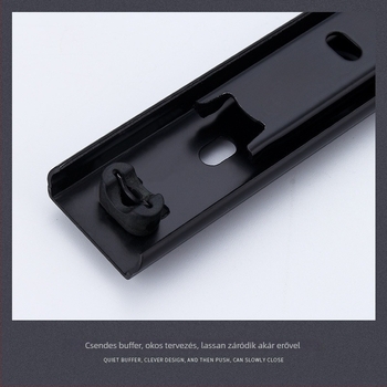 Kétrészes csúszó vezető bútorokhoz | acél, elektroforezises felületkezelés, modell YF2710, könnyű luxus stílus, testreszabható feldolgozás