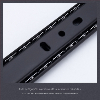 Kétrészes csúszó vezető bútorokhoz | acél, elektroforezises felületkezelés, modell YF2710, könnyű luxus stílus, testreszabható feldolgozás