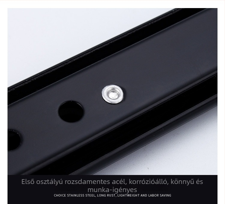 Kétrészes csúszó vezető bútorokhoz | acél, elektroforezises felületkezelés, modell YF2710, könnyű luxus stílus, testreszabható feldolgozás