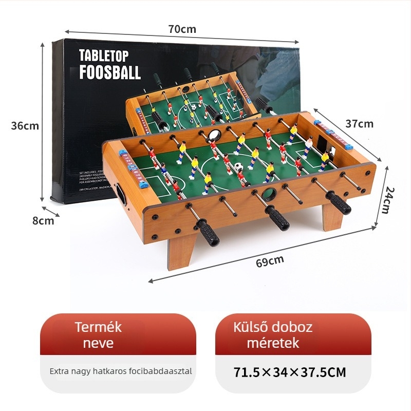 Asztali futball Natty art, MDF, lábtámasz, kéz-szem koordináció fejlesztése