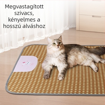 Hűsítő matrac kutyáknak és macskáknak – nyári alvó matrac ratánból