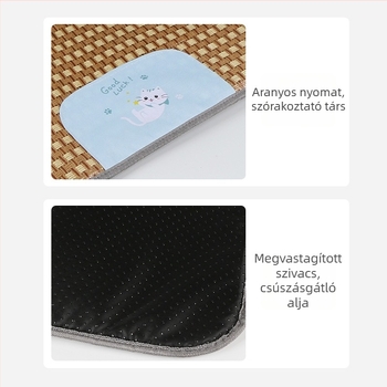 Hűsítő matrac kutyáknak és macskáknak – nyári alvó matrac ratánból