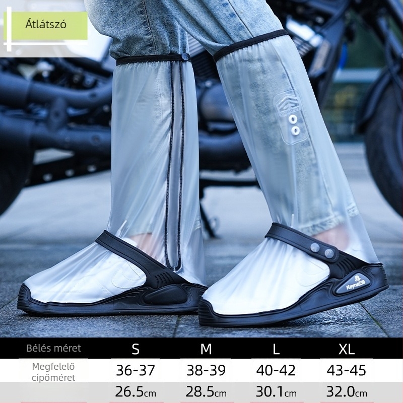 PVC cipővédők, vízálló, magas csős dizájn, kopásálló, légáteresztő