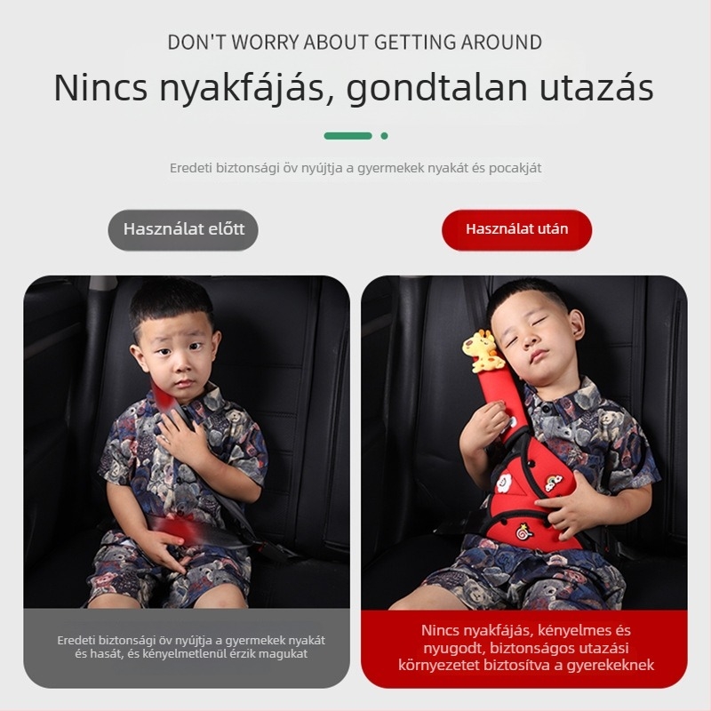 Gyerekeknek Cartoon stílusú autóöv vállvédő – Biztonsági öv állító tartó, Eredet: Hebei, Márka: Other