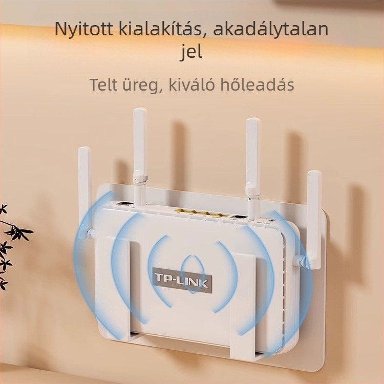 Router és set-top box falra szerelhető Rendező – 6-szintes mini polc, falra vagy az asztalra, összeszerelés szükséges