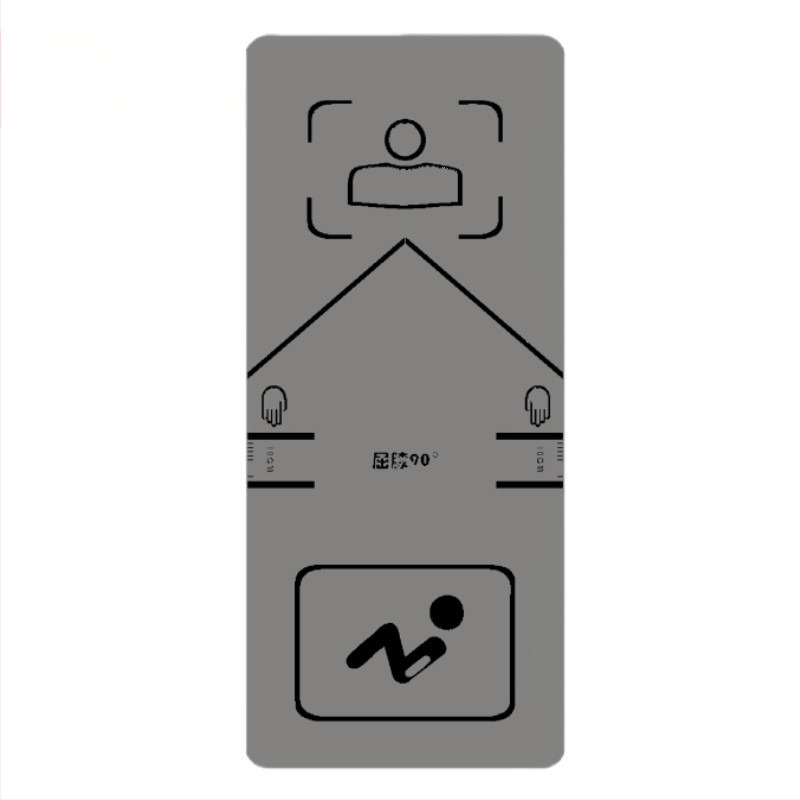 Vastagított és szélesített hasizomtorna matrac, TPE anyagú jóga matrac, 8 mm, 1 kg, csúszásmentes és kopásálló jóga- és edzés céljára