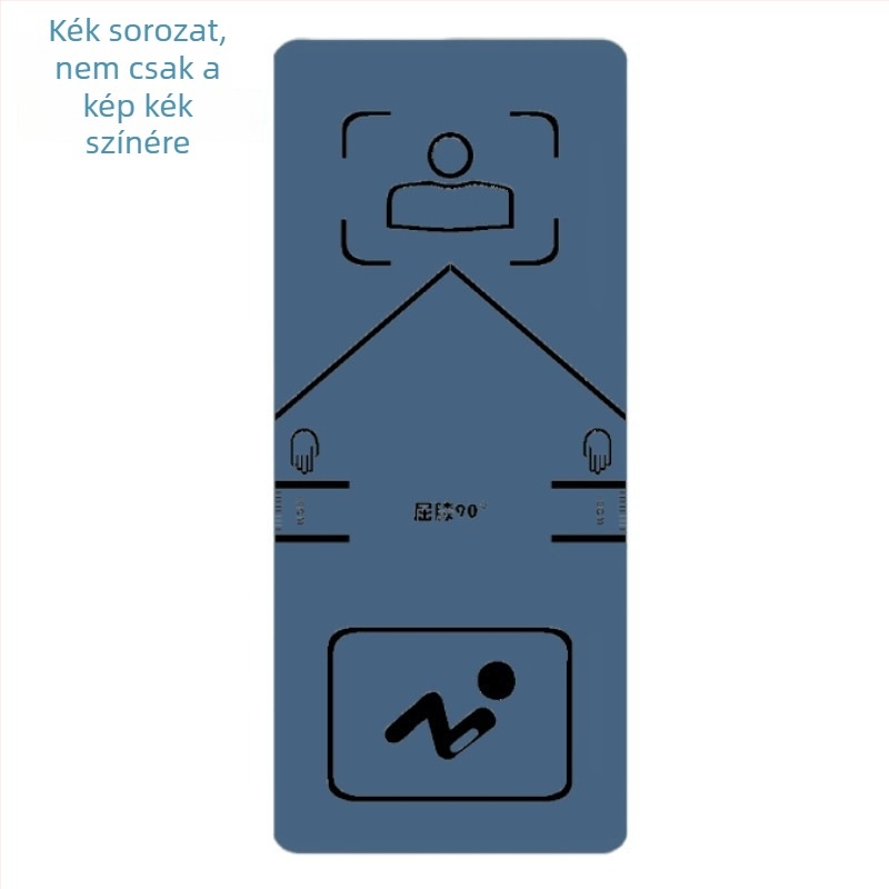 Vastagított és szélesített hasizomtorna matrac, TPE anyagú jóga matrac, 8 mm, 1 kg, csúszásmentes és kopásálló jóga- és edzés céljára