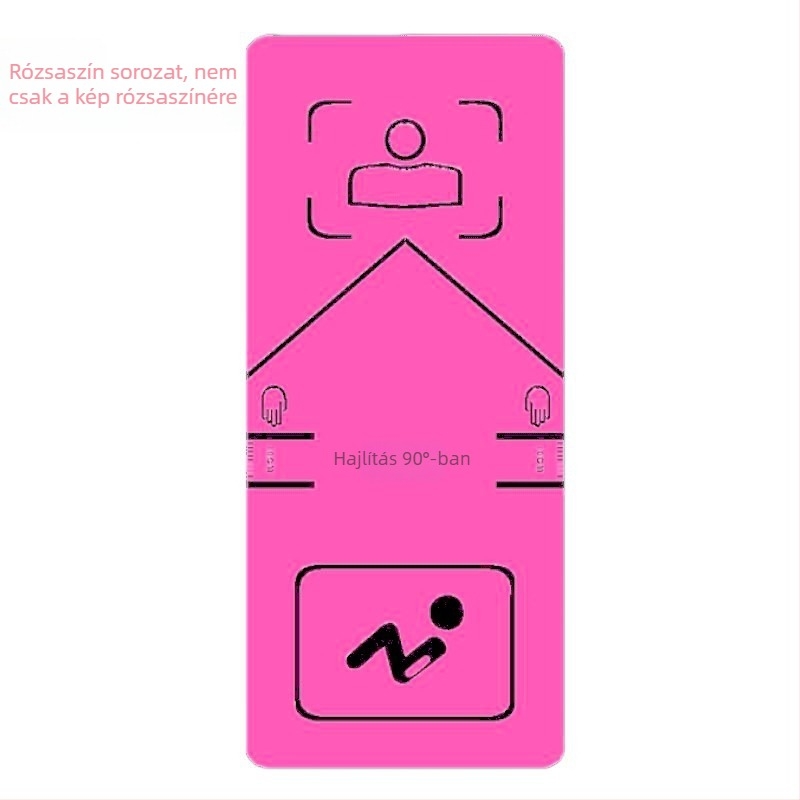 Vastagított és szélesített hasizomtorna matrac, TPE anyagú jóga matrac, 8 mm, 1 kg, csúszásmentes és kopásálló jóga- és edzés céljára